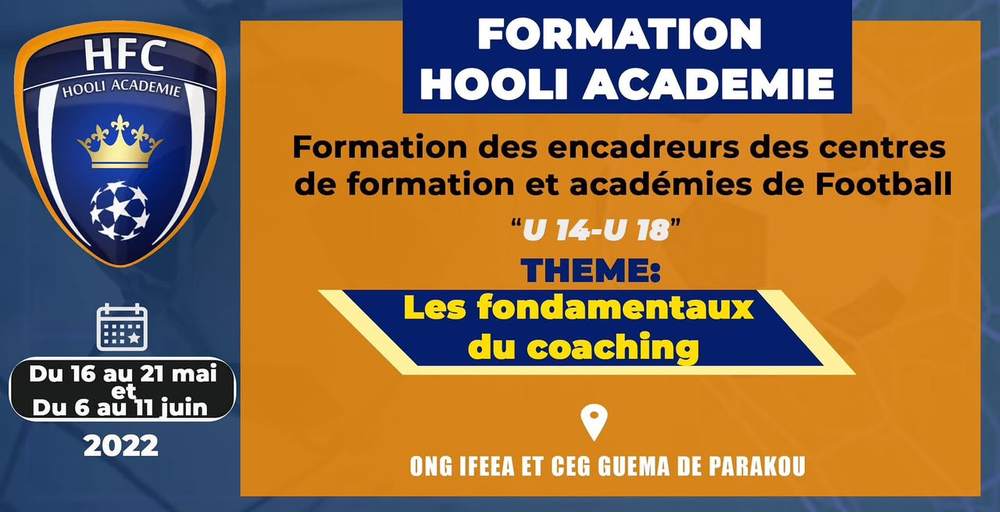 Affiche de la formation : Les fondamentaux du coaching, mai et juin 2022, ONG IFEEA et CEG Guéma de Parakou.